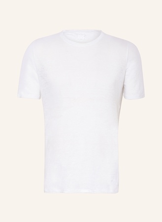 120% Lino 120%Lino T-Shirt Aus Leinen weiss beige
