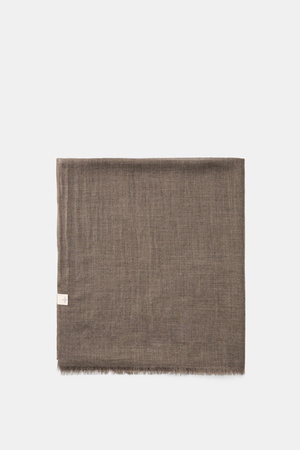 19 Andrea’s 47  - Herren - Cashmere Schal graubraun meliert