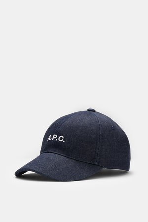 A.P.C.  - Herren - Denim Baseball-Cap 'Charlie' navy
