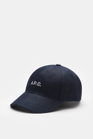 A.P.C.  - Herren - Denim Baseball-Cap 'Charlie' navy