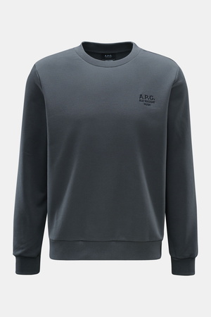 A.P.C.  - Herren - Rundhals-Sweatshirt 'Standard Rue Madame' dunkelgrau