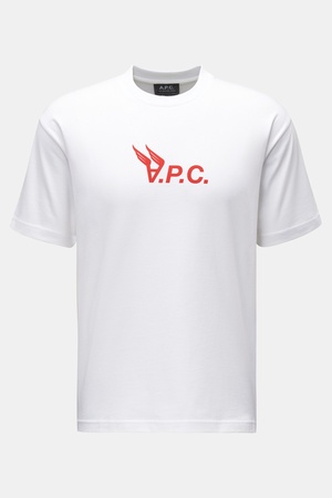 A.P.C.  - Herren - Rundhals-T-Shirt 'Hermance' weiß