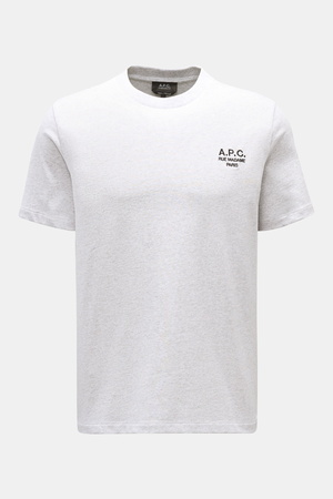 A.P.C.  - Herren - Rundhals-T-Shirt 'Standard Rue Madame' hellgrau meliert