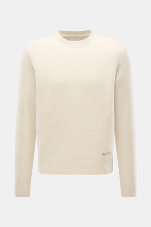 A.P.C.  - Herren - Rundhalspullover 'Edmond' creme