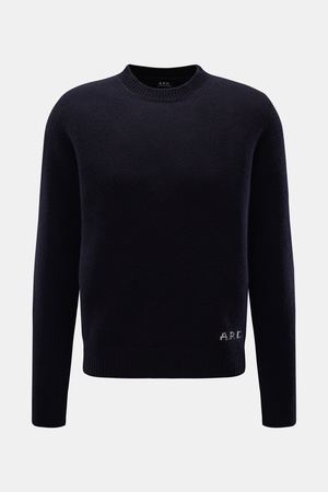 A.P.C.  - Herren - Rundhalspullover 'Edmond' navy