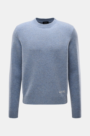 A.P.C.  - Herren - Rundhalspullover 'Edmond' rauchblau meliert