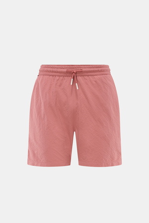 04651 / A trip in a bag - Herren - Badeshorts 'Mono Seersucker' mauve
