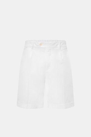 04651 / A trip in a bag - Herren - Badeshorts 'Plain Swim' off-white