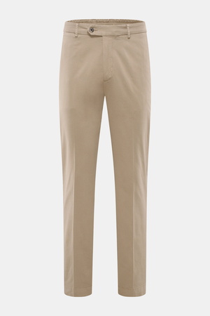 04651 / A trip in a bag - Herren - Baumwoll-Jogpants 'Flex Light' taupe