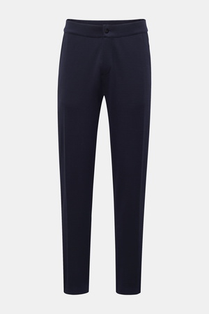 04651 / A trip in a bag - Herren - Baumwoll-Piqué Jogpants navy