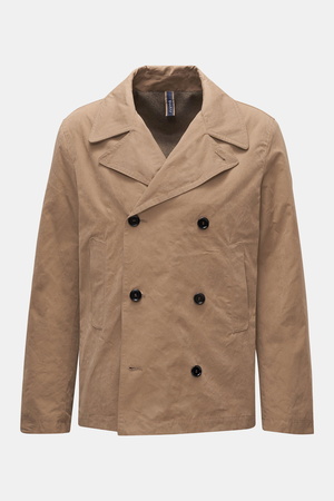 04651 / A trip in a bag - Herren - Cabanjacke 'Waxed Cotton' beige