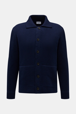 04651 / A trip in a bag - Herren - Cardigan 'Boiled Blouson' navy