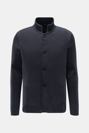 04651 / A trip in a bag - Herren - Cardigan 'Foggy' graublau