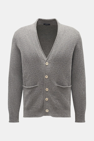 04651 / A trip in a bag - Herren - Cardigan 'Shetland' grau