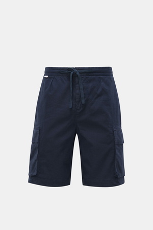 04651 / A trip in a bag - Herren - Cargo-Bermudas 'Linen' navy