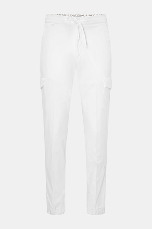 04651 / A trip in a bag - Herren - Cargo-Jogpants offwhite