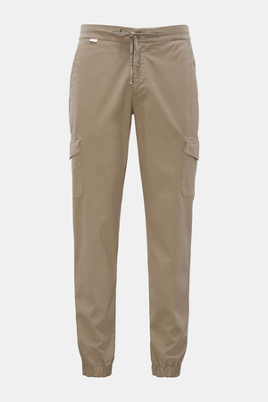 04651 / A trip in a bag - Herren - Cargo-Jogpants 'Twill Cargo' graubraun