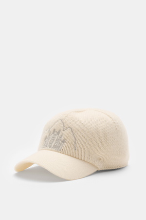 04651 / A trip in a bag - Herren - Cashmere Baseball-Cap creme
