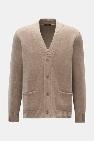 04651 / A trip in a bag - Herren - Cashmere Cardigan beige