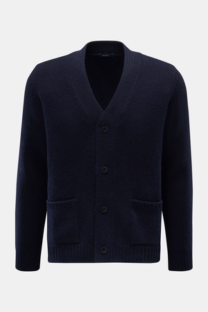 04651 / A trip in a bag - Herren - Cashmere Cardigan navy