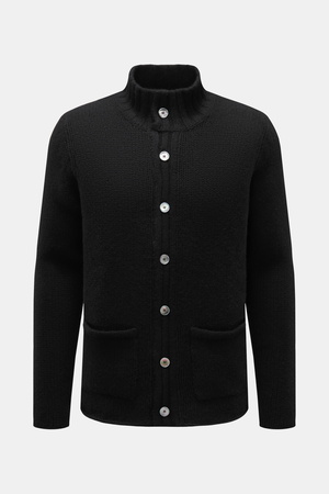 04651 / A trip in a bag - Herren - Cashmere Cardigan schwarz