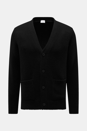 04651 / A trip in a bag - Herren - Cashmere Cardigan schwarz