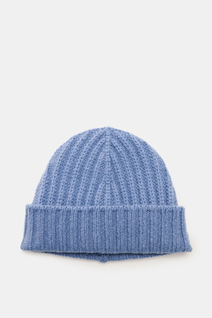 04651 / A trip in a bag - Herren - Cashmere Mütze rauchblau