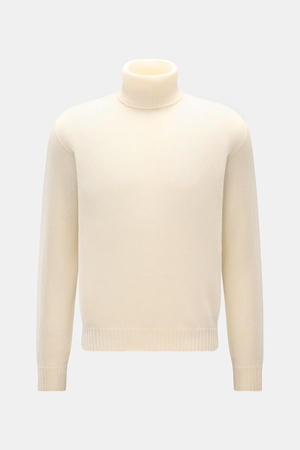 04651 / A trip in a bag - Herren - Cashmere Rollkragenpullover creme