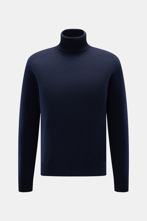 04651 / A trip in a bag - Herren - Cashmere Rollkragenpullover navy