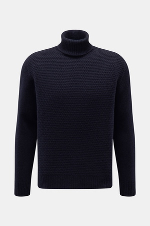 04651 / A trip in a bag - Herren - Cashmere Rollkragenpullover navy