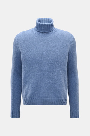 04651 / A trip in a bag - Herren - Cashmere Rollkragenpullover rauchblau