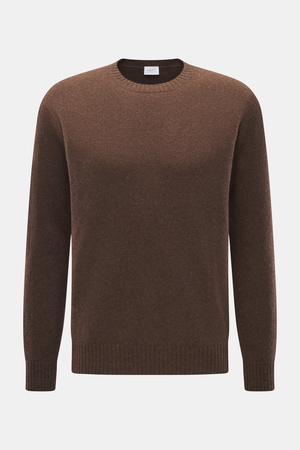 04651 / A trip in a bag - Herren - Cashmere Rundhalspullover 'Extreme Cashmere Crew' braun