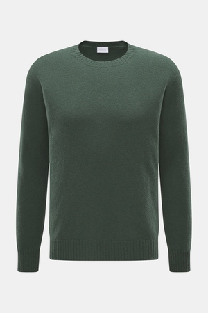 04651 / A trip in a bag - Herren - Cashmere Rundhalspullover 'Extreme Cashmere Crew' dunkelgrün