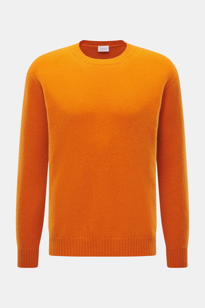 04651 / A trip in a bag - Herren - Cashmere Rundhalspullover 'Extreme Cashmere Crew' orange