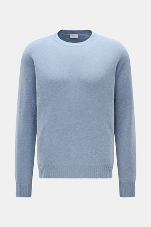 04651 / A trip in a bag - Herren - Cashmere Rundhalspullover 'Extreme Cashmere Crew' rauchblau meliert