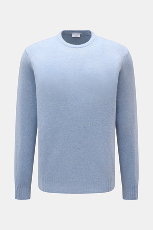 04651 / A trip in a bag - Herren - Cashmere Rundhalspullover hellblau meliert