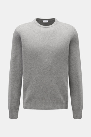 04651 / A trip in a bag - Herren - Cashmere Rundhalspullover hellgrau meliert