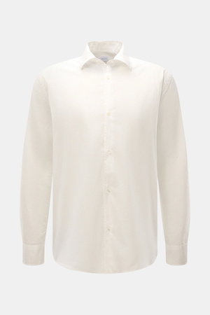 04651 / A trip in a bag - Herren - Casual Hemd 'Cloudy Shirt' schmaler Kragen offwhite