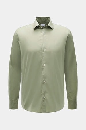 04651 / A trip in a bag - Herren - Casual Hemd 'Cloudy Shirt' schmaler Kragen salbei