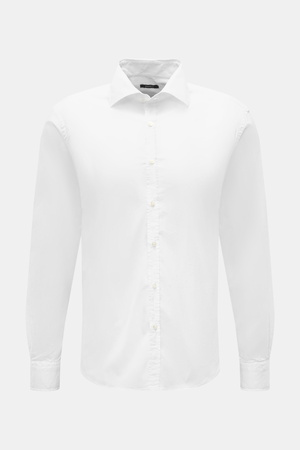 04651 / A trip in a bag - Herren - Casual Hemd 'Gabardine Shirt' Haifisch-Kragen weiß