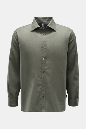 04651 / A trip in a bag - Herren - Casual Hemd 'Summer Shirt' Kent-Kragen oliv
