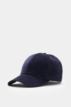 04651 / A trip in a bag - Herren - Cord Baseball-Cap navy