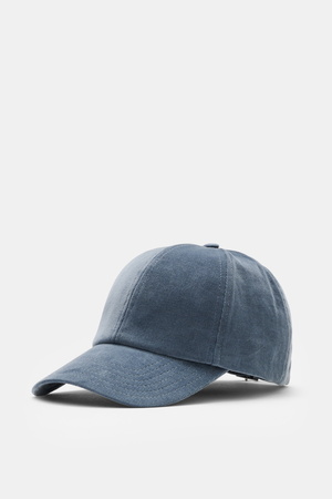 04651 / A trip in a bag - Herren - Cord Baseball-Cap rauchblau