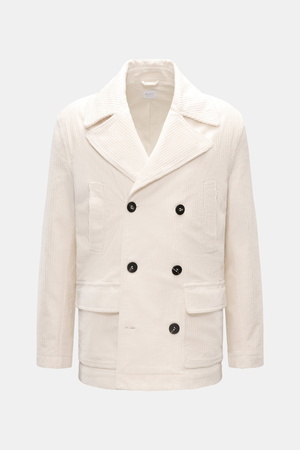 04651 / A trip in a bag - Herren - Cord-Cabanjacke creme