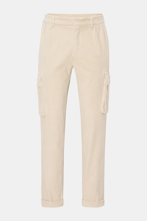 04651 / A trip in a bag - Herren - Cord-Cargohose beige