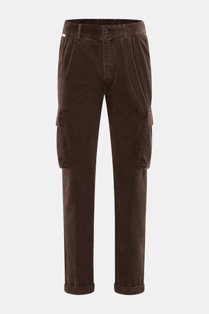 04651 / A trip in a bag - Herren - Cord-Cargohose dunkelbraun