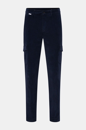 04651 / A trip in a bag - Herren - Cord-Cargohose navy