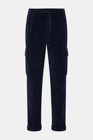 04651 / A trip in a bag - Herren - Cord-Cargohose navy
