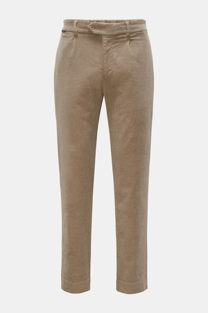 04651 / A trip in a bag - Herren - Cord-Joggpants 'Smart Pants Cord' beige