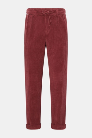 04651 / A trip in a bag - Herren - Cord-Jogpants dunkelrot